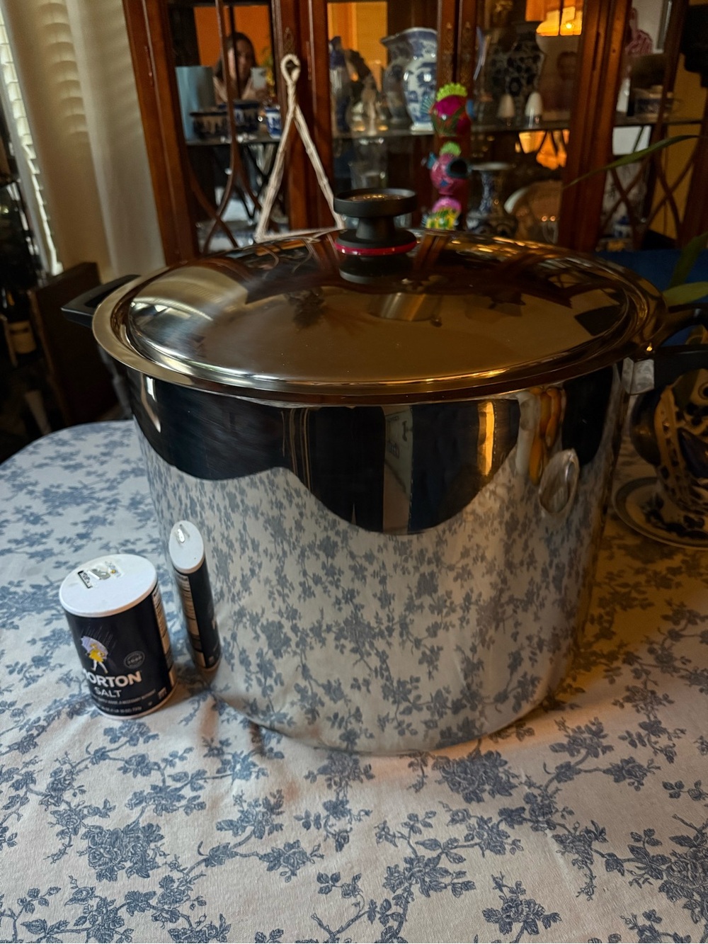 Royal Prestige Large 60qt Stainless Steel Stock Pot with Lid - Shiny Silver